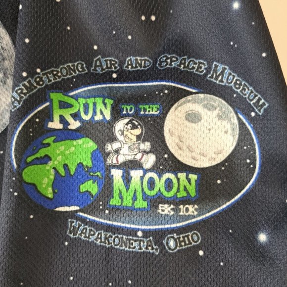 Commemorative Long Sleeve Polyester Shirt - Run to the Moon 5K 10K - Picture 11 of 14